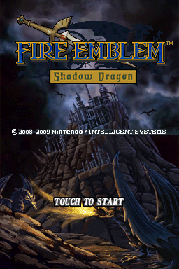 Fire Emblem Shadow Dragon Title Screen